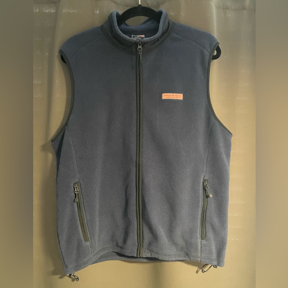 Vinyard Vines Men’s Medium Navy Fleece Vest